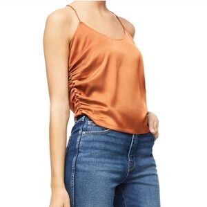 ❤️ GOOD AMERICAN SATIN RUCHED CAMI TOP, 2XL